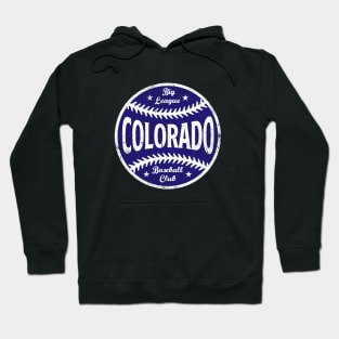 Colorado Retro Big League Baseball - Black Hoodie